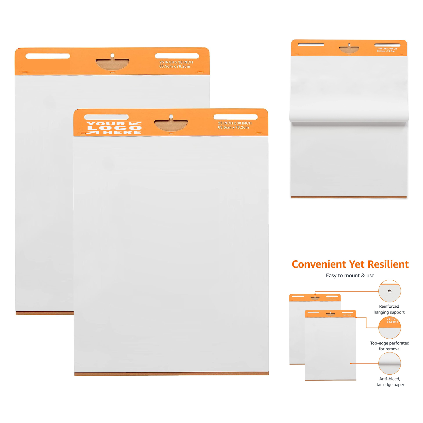 25" x 30" 30 Sheets Sticky Easel Pad 2