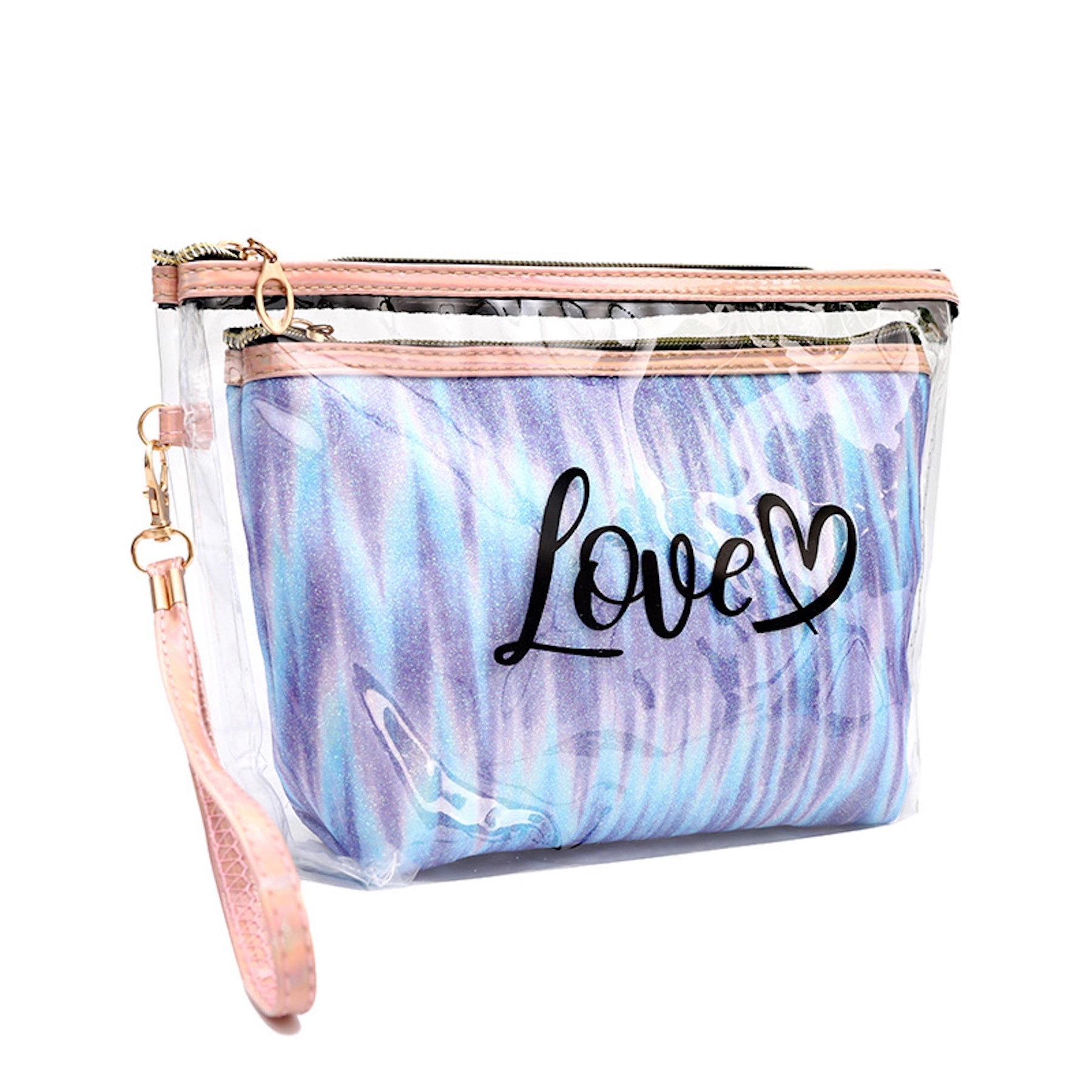 Pvc Travel Cosmetic 2 In 1 Bag 4