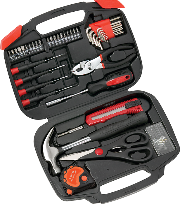 Tool Set with Bi-Fold Carrying Case 7