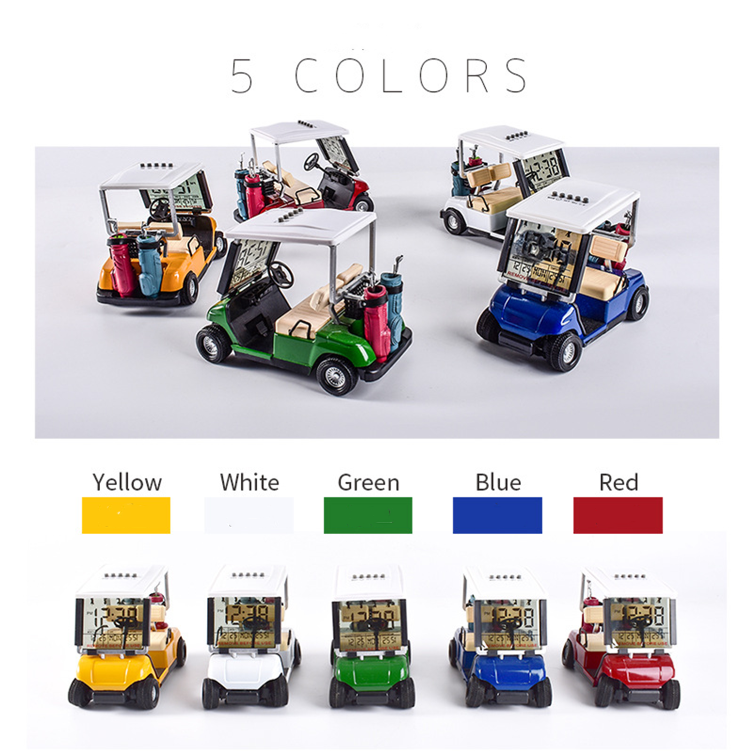 Innovative Multi-functional Golf Cart Alarm Clock 6