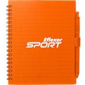 FSC® Recycled 5.5” x 7” Spiral Notebook w/ RPET Pe 41
