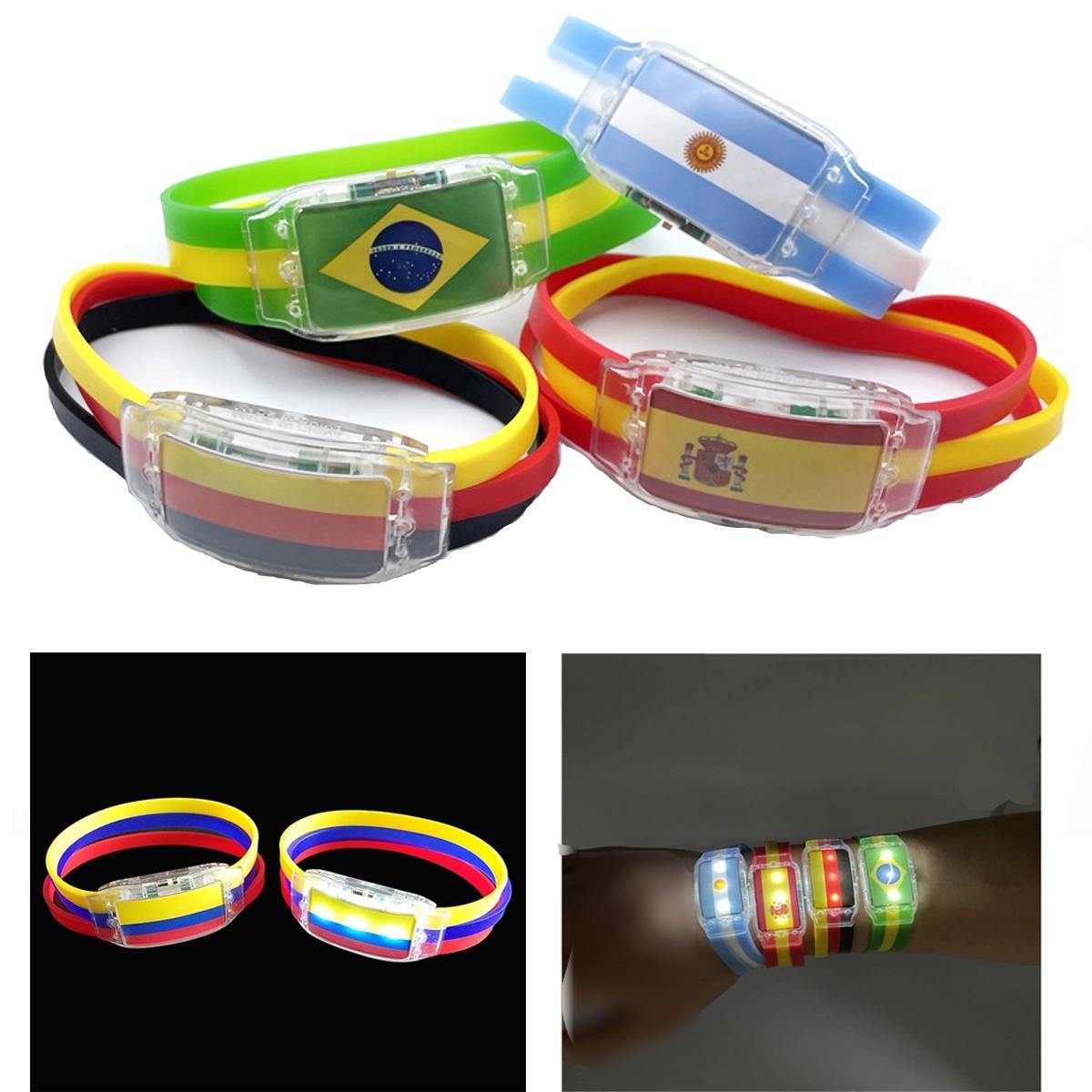 2022 World Cup Flag Led Wristband 2