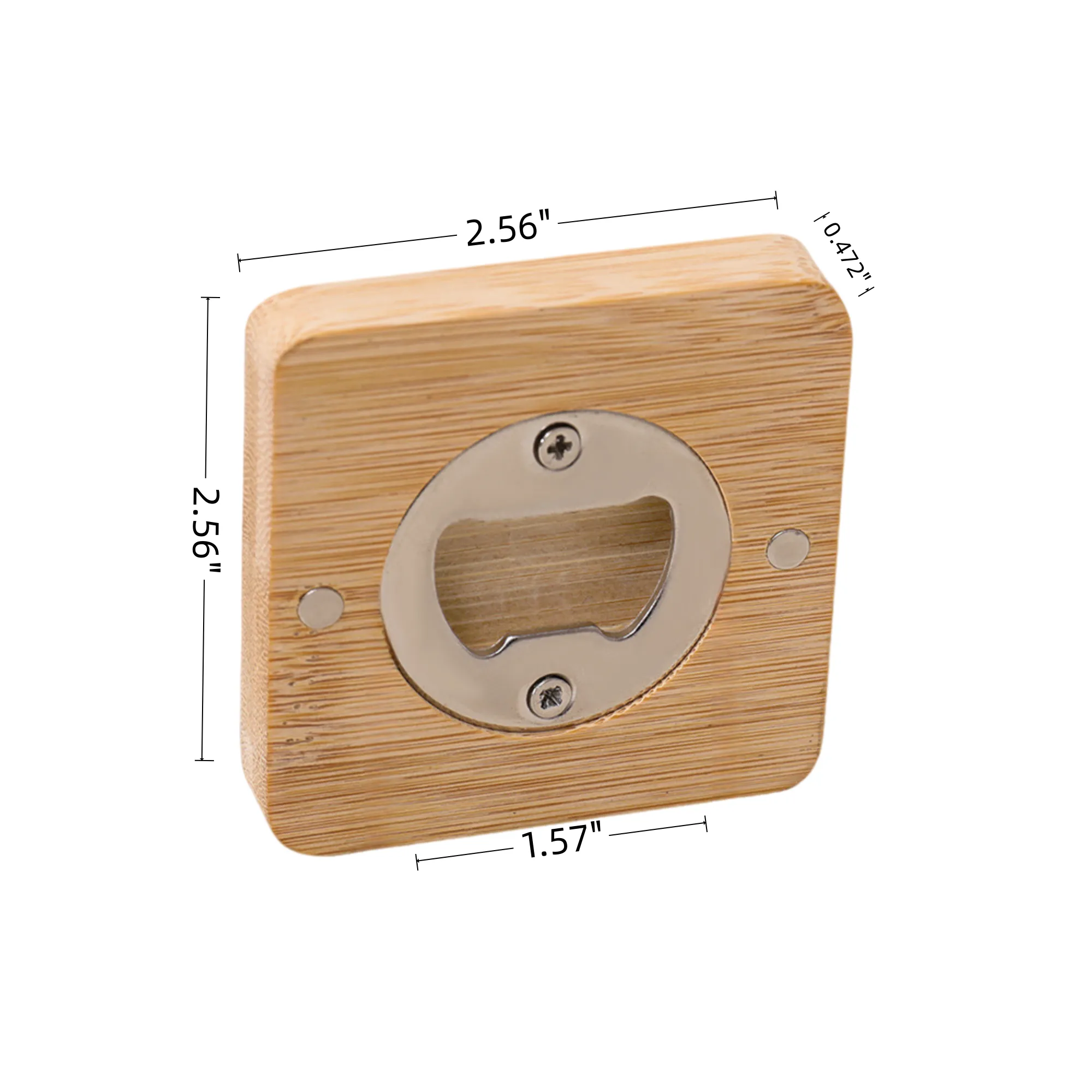 Magnetic Bamboo Bottle Opener 1