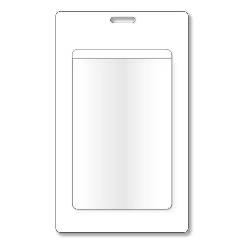 Luggage Tag Paneled Back For Writing, Large 2