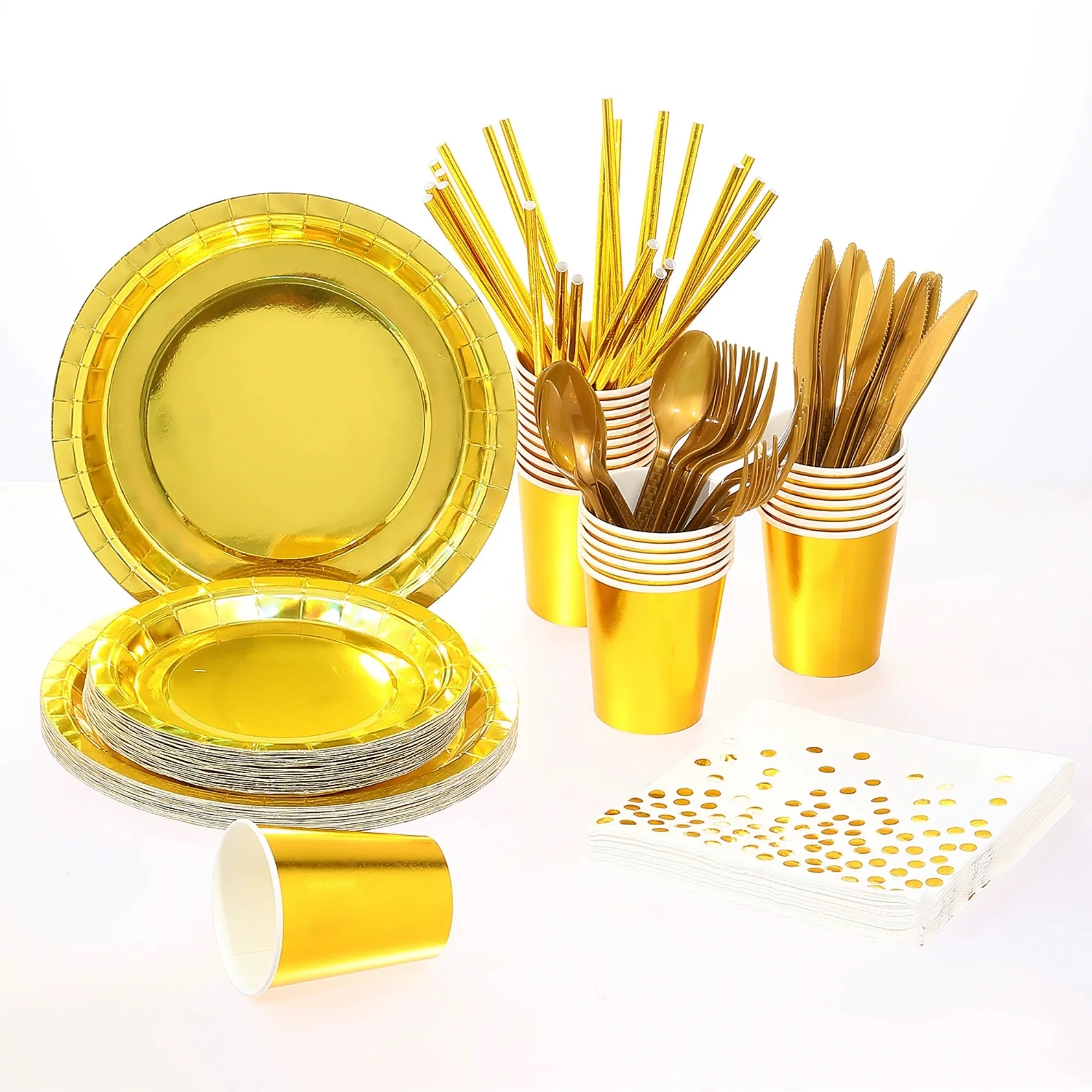 Recyclable Disposable Tableware Set of 8 Pieces 14