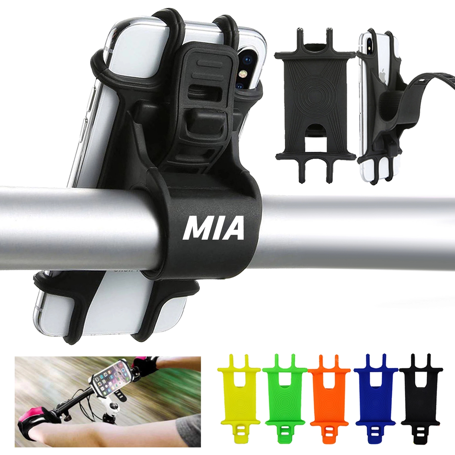 Silicone Bicycle Phone Holder Strap 2