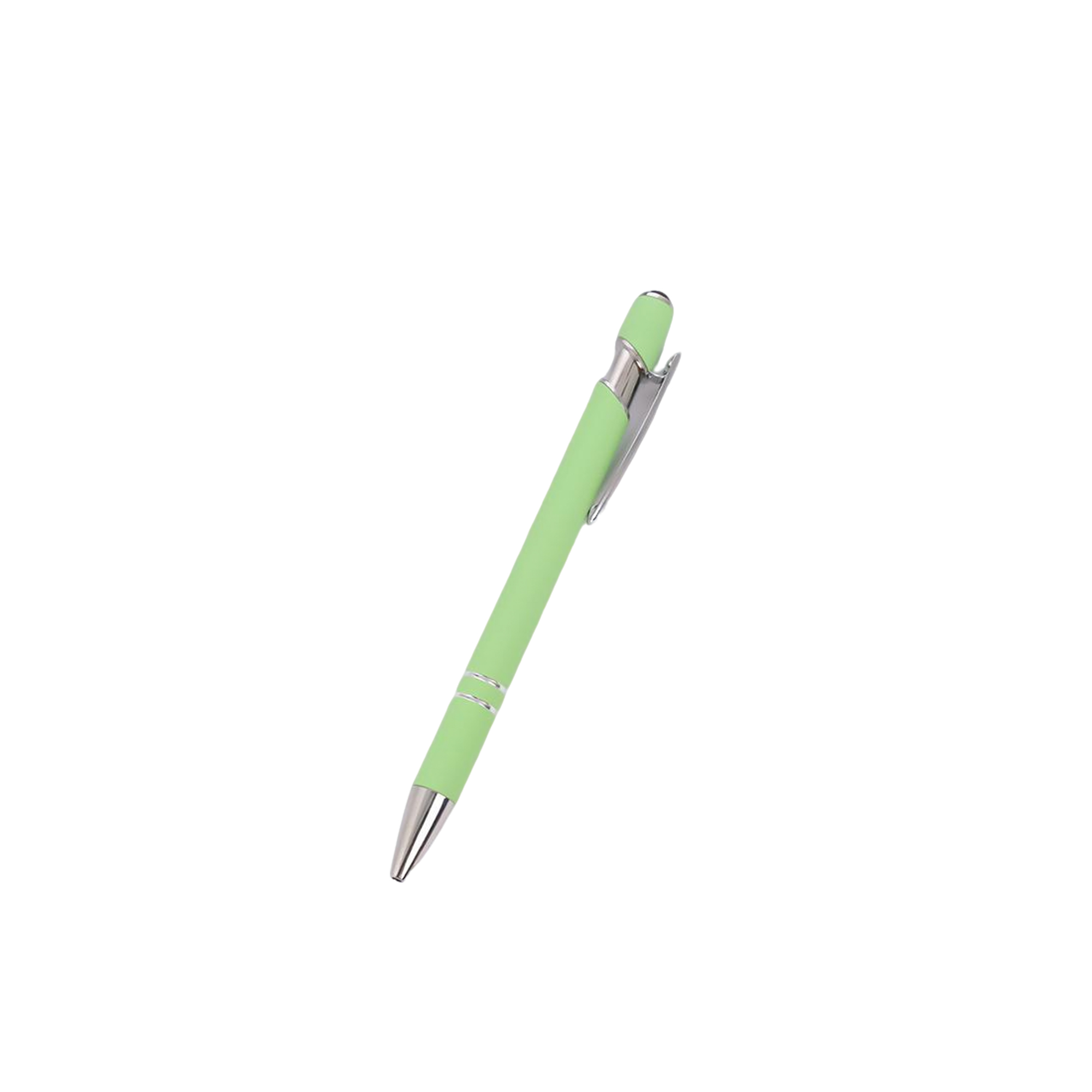 Metal Click Ballpoint Pen With Capacitive Stylus 5.7" 24
