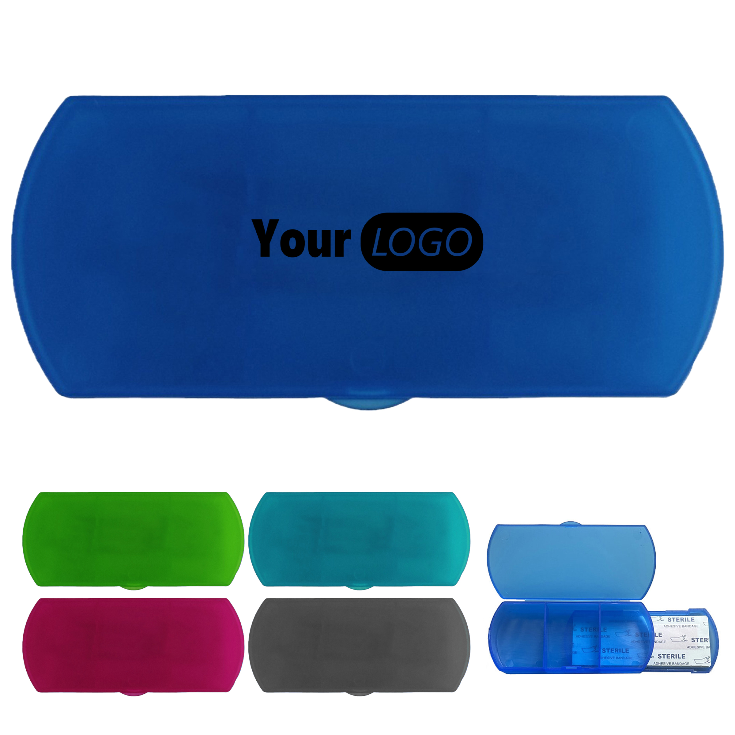Plastic Portable 5-Piece Bandage Dispenser For Quick First Aid 2
