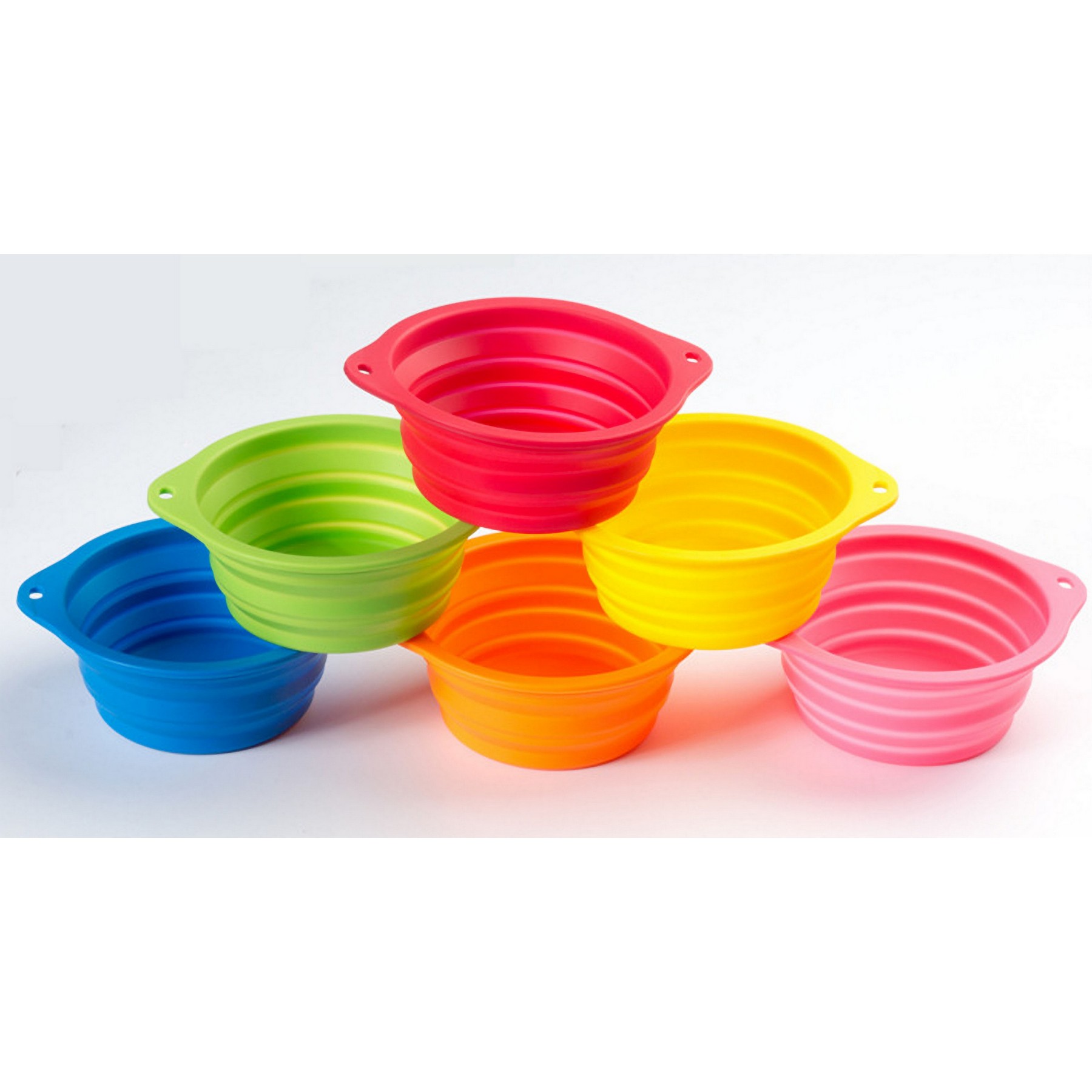 450Ml Collapsible Silicone Pet Bowl With Carabiner 3