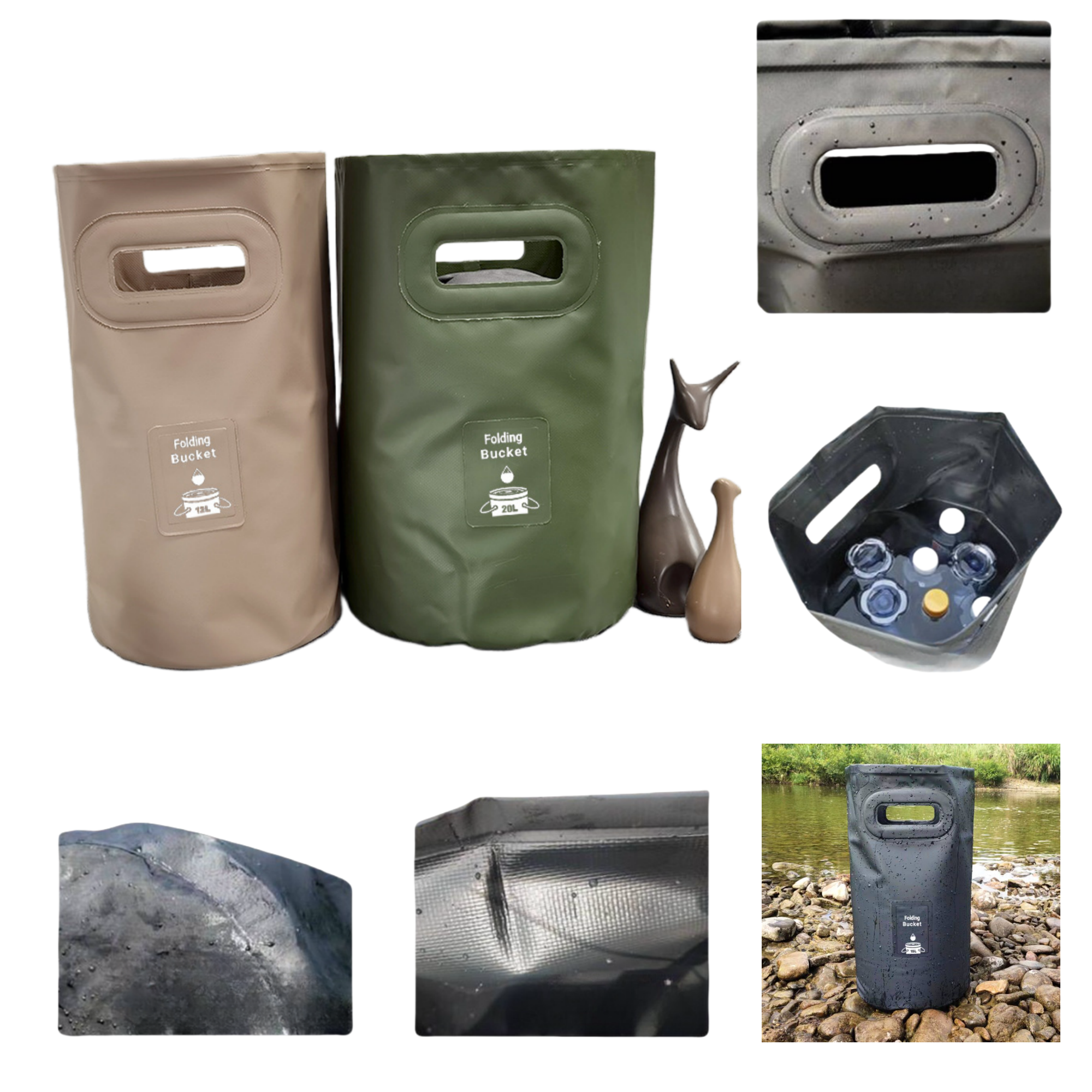 20L Folding Water Bucket 2