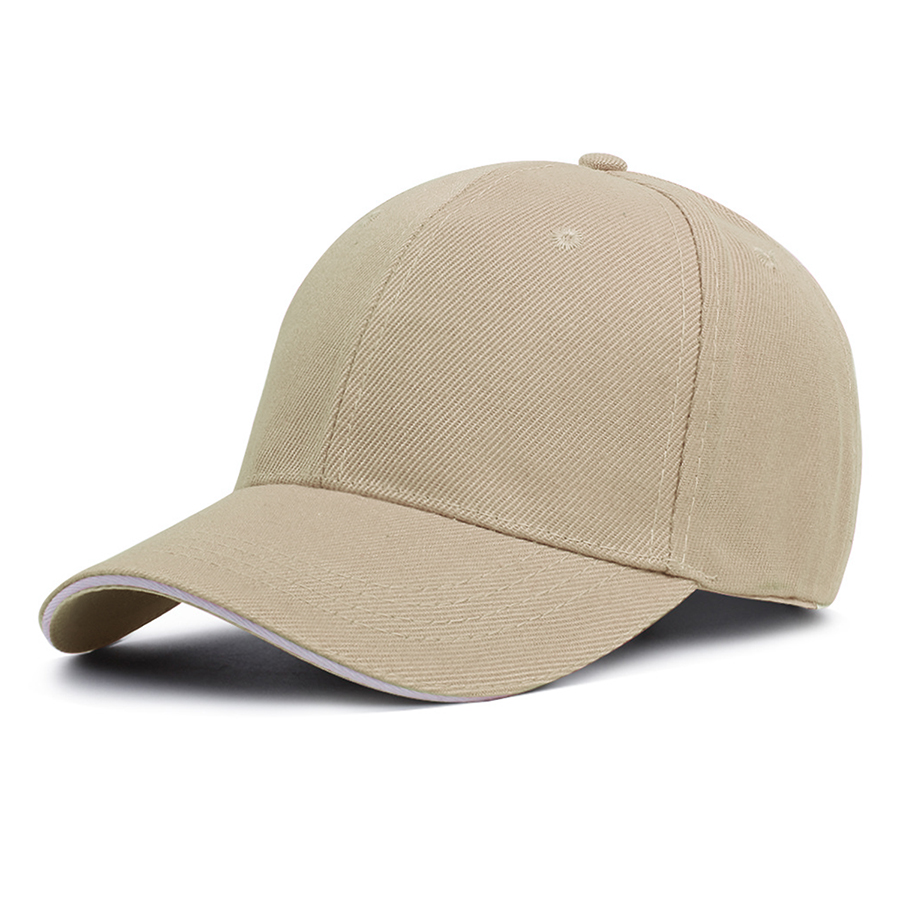 Stock Solid Color Poly Twill 6-Panel Baseball Cap w/ 19