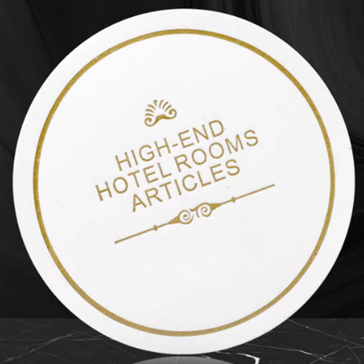 250-Pack Full Color Customized Absorbent Paper Coaster 5