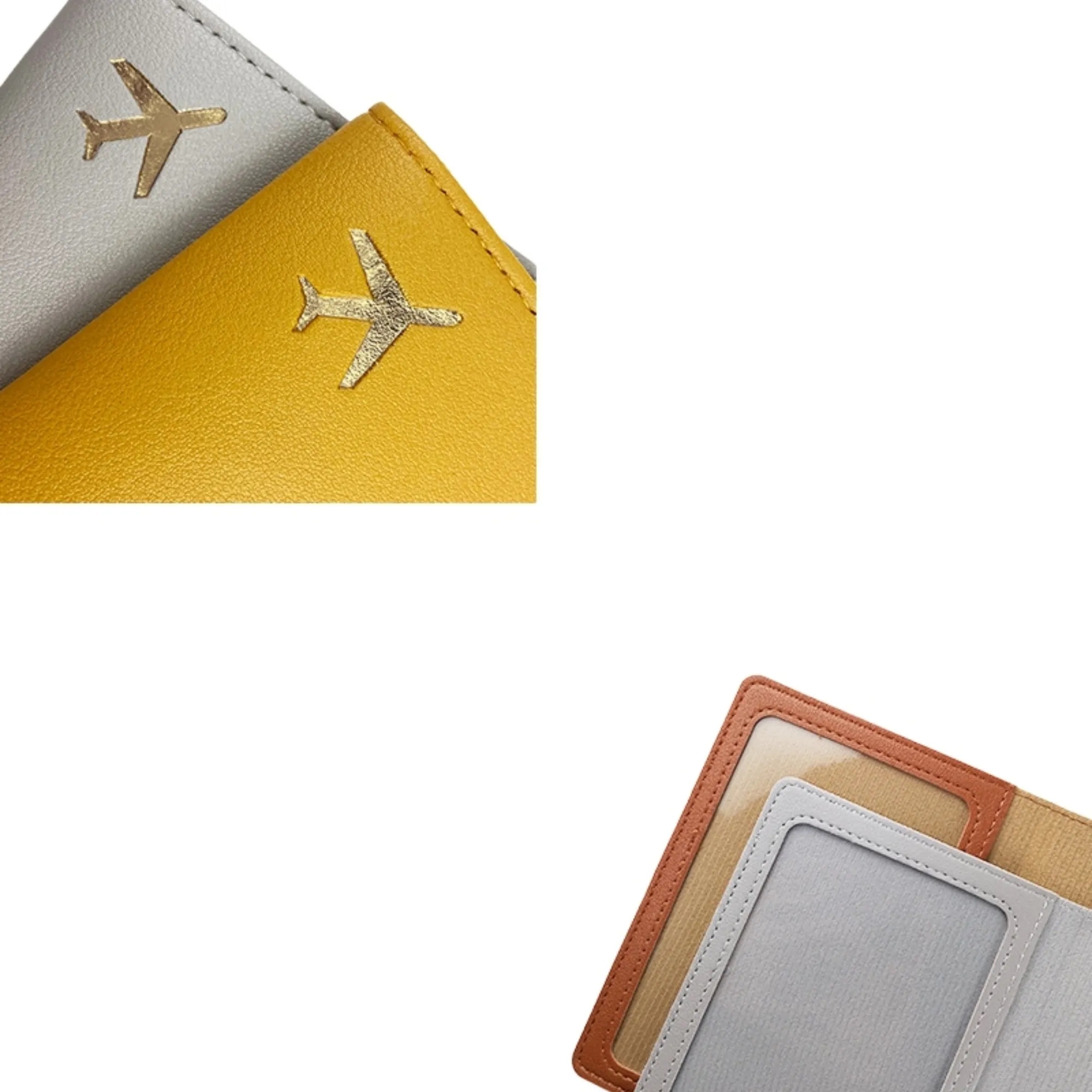 PU Leather Passport Holder Card Sleeve 5