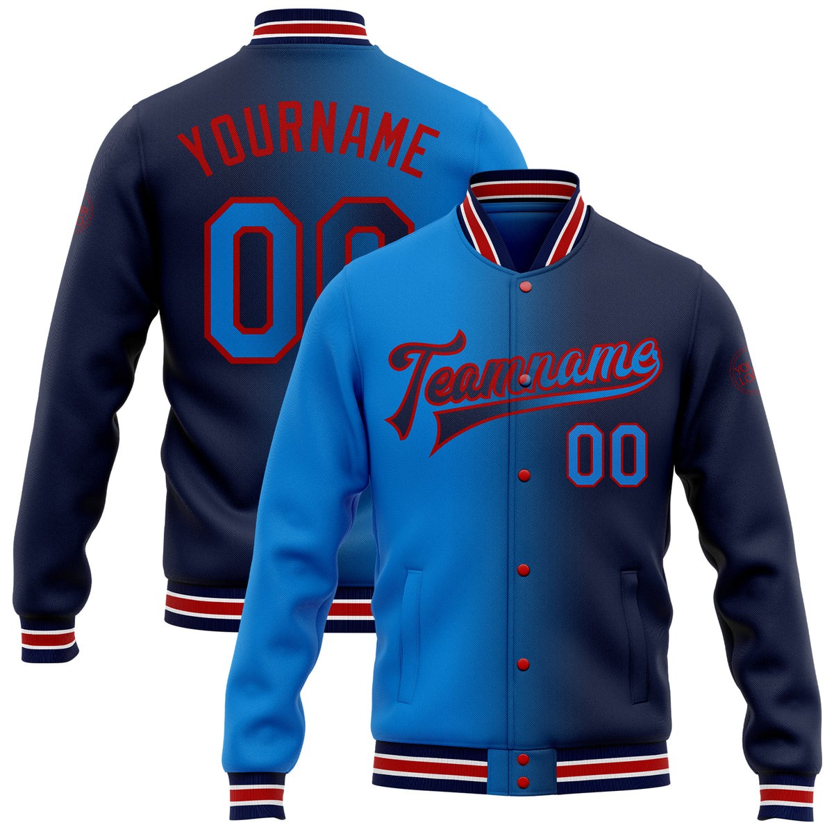 Custom Sublimated Men's Varsity / Letterman Jacket 4