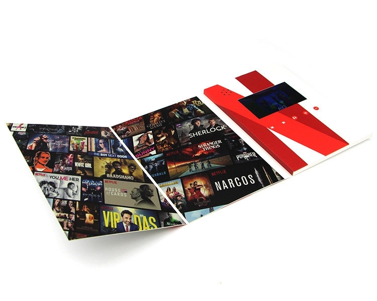 5.0" HD IPS Business Video Book Card, Customized 4