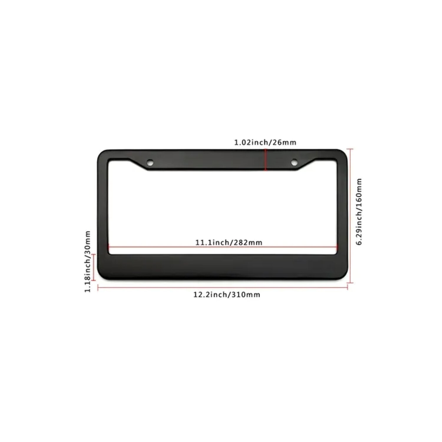 Aluminum Alloy License Plate Frame 4