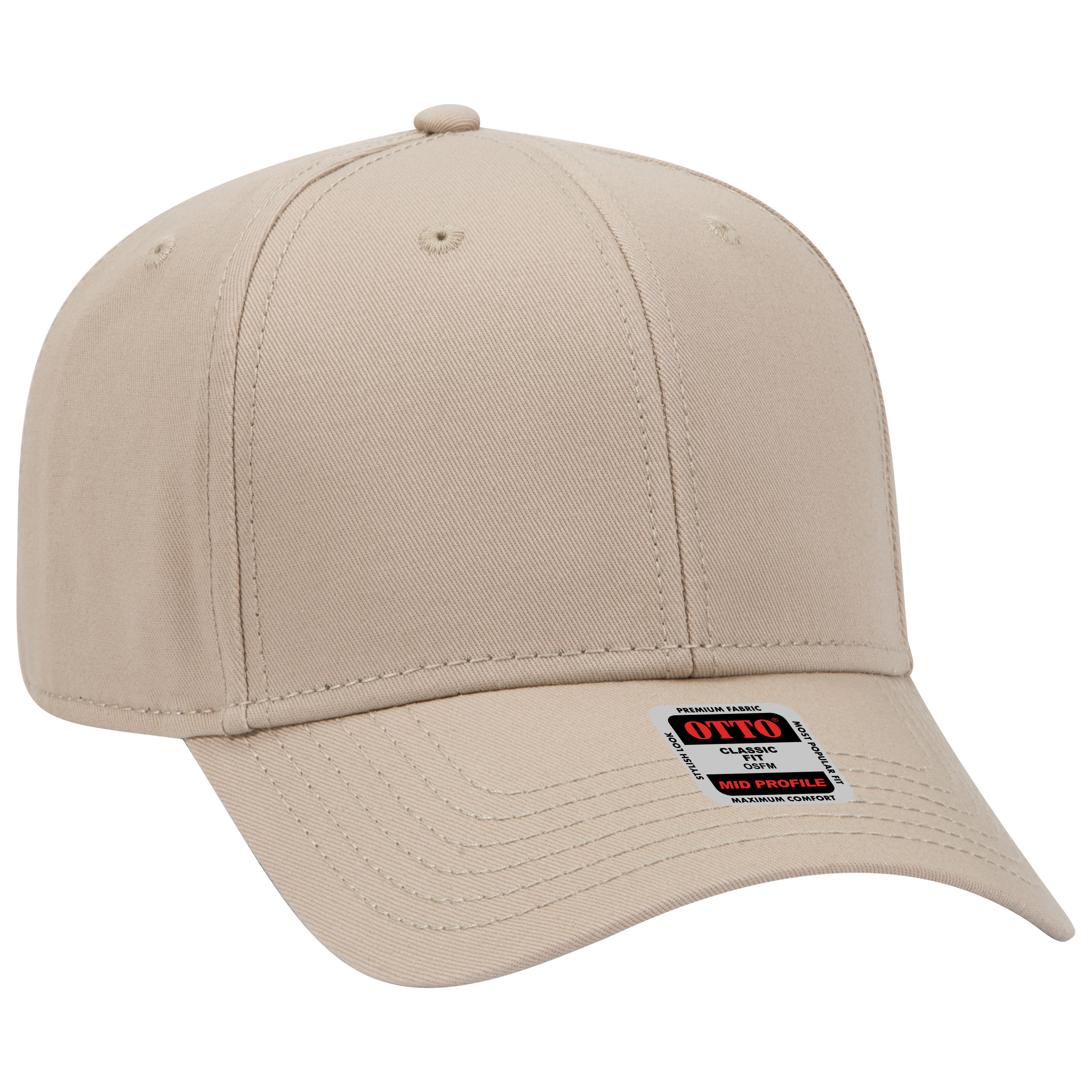 OTTO CAP® 6 Panel Mid Profile Baseball Cap 47