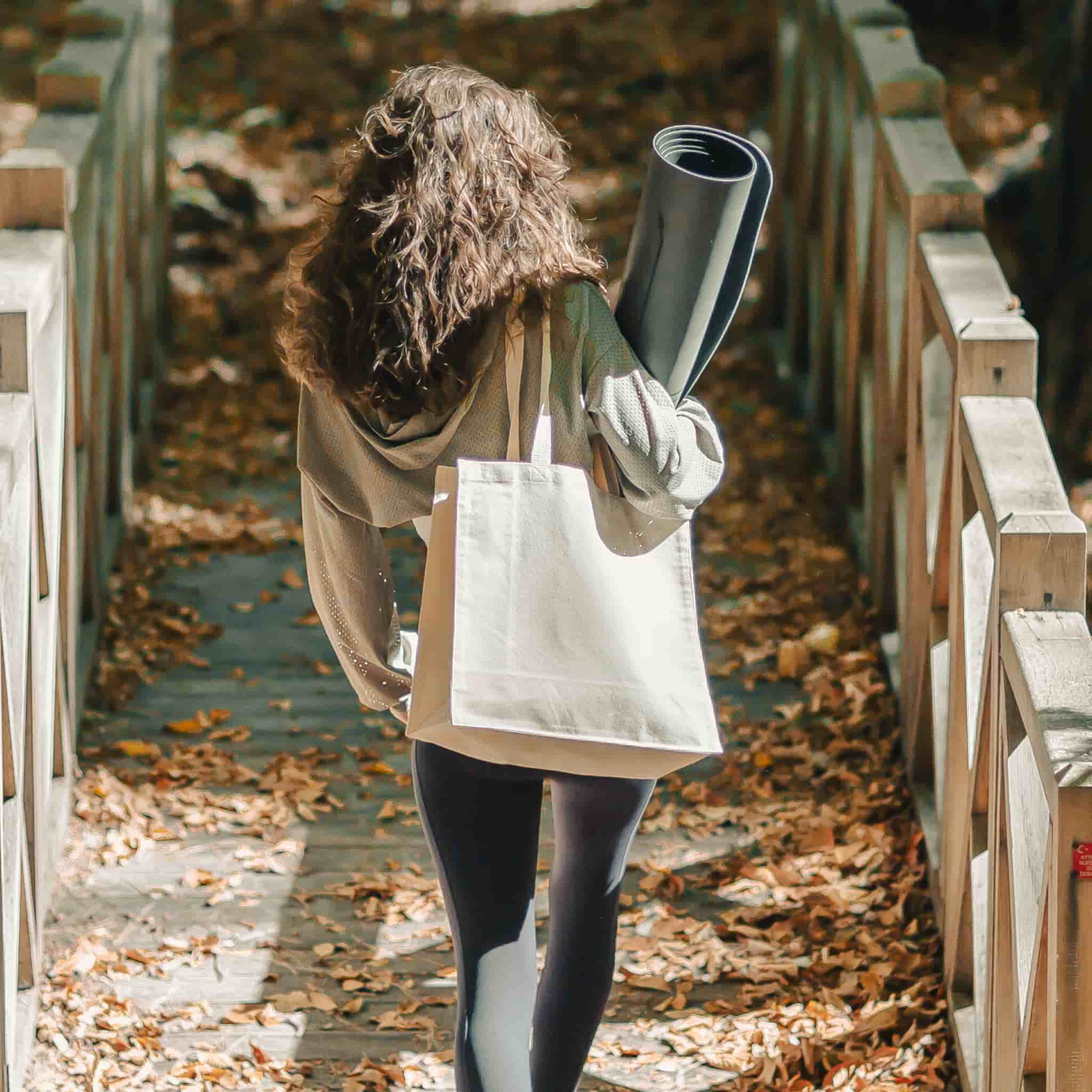 Large Square Canvas Tote (NEW STYLE), custom tote bag with logo imprint 2