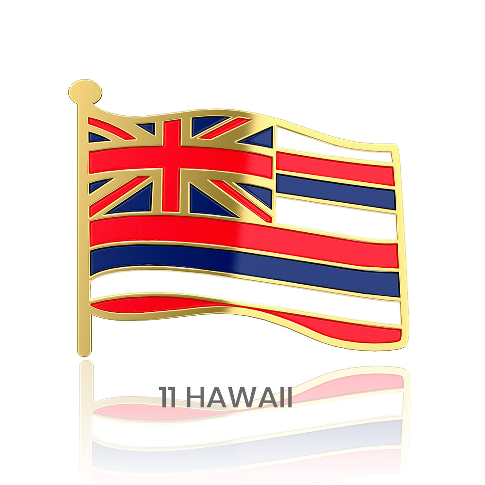 1" Stock Flag Pins 45