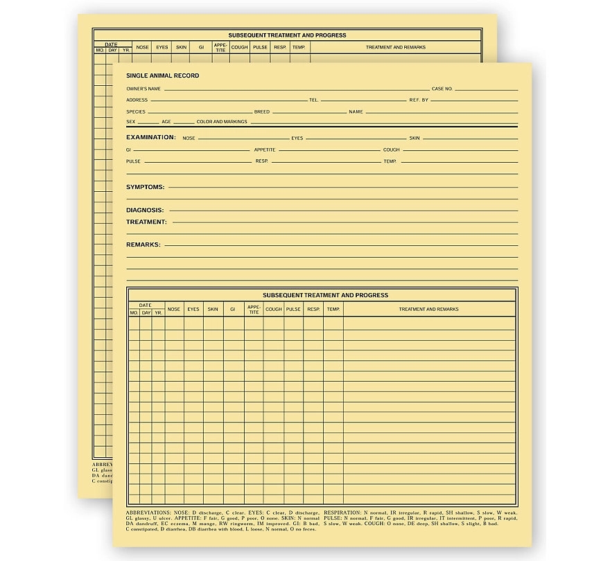 Vet Animal Exam Records, Without Account 2