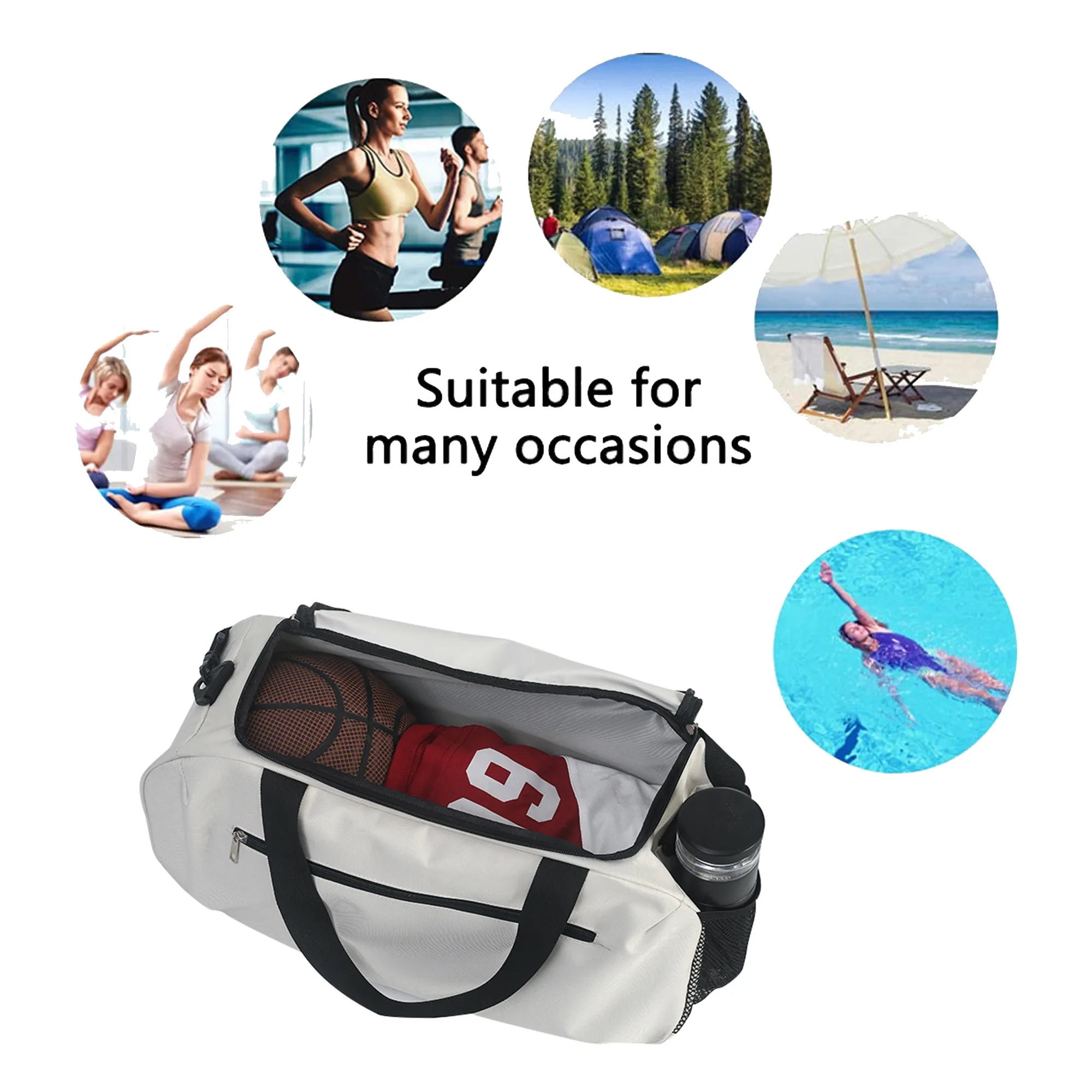 600D Women's Yoga & Men's Basketball Bags 1