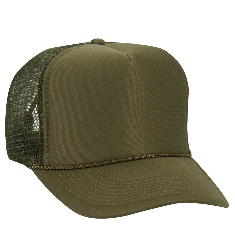 OTTO CAP® 5 Panel High Crown Mesh Back Trucker Hat 131