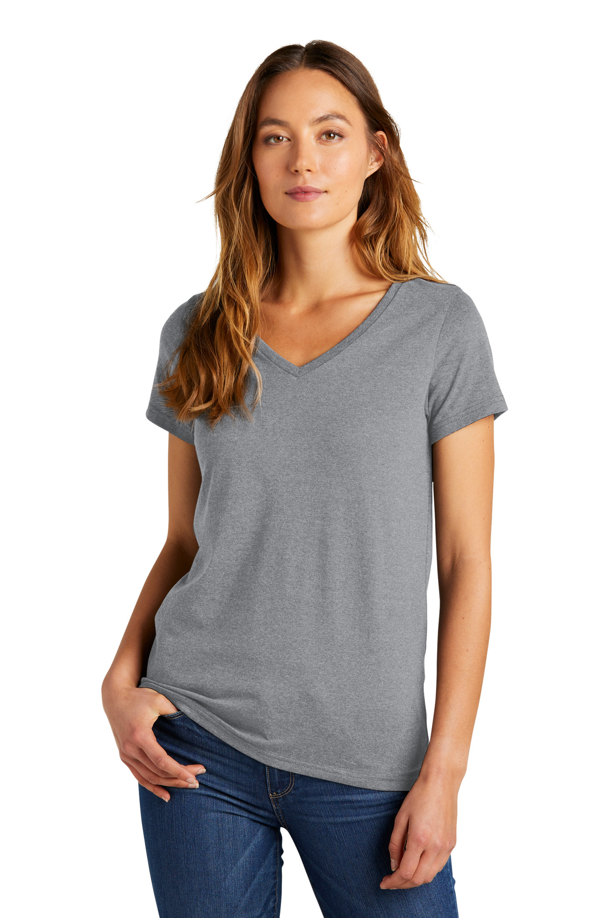 District Women's The Concert Tee V-Neck DT5002 47