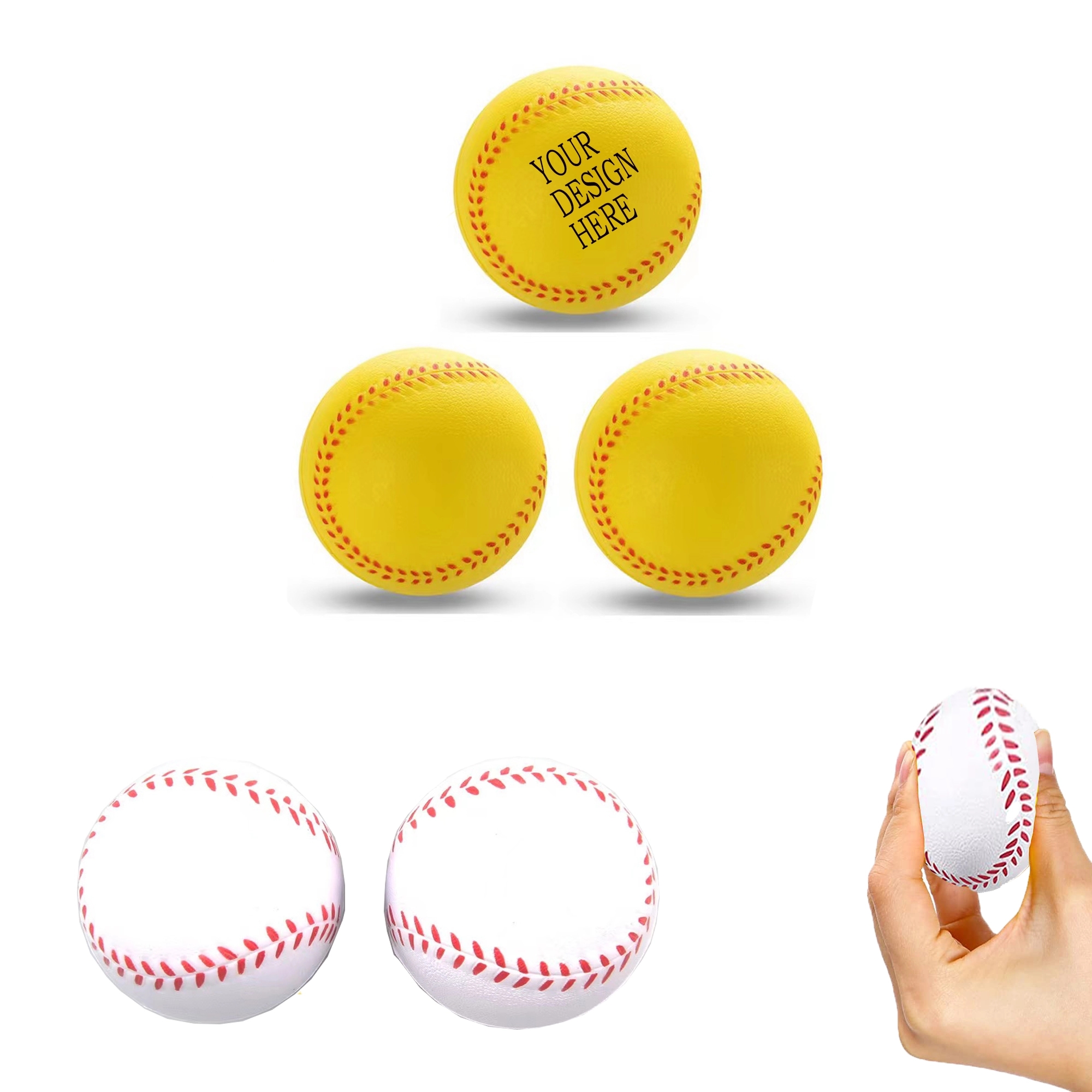 Baseball Stress Reliever MOQ 100pcs 3