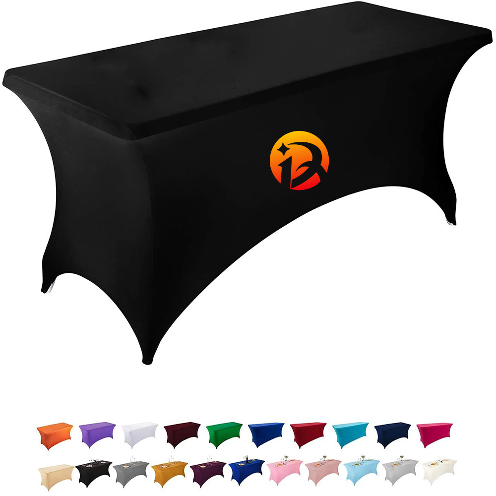 6ft elastic tablecloth custom 2