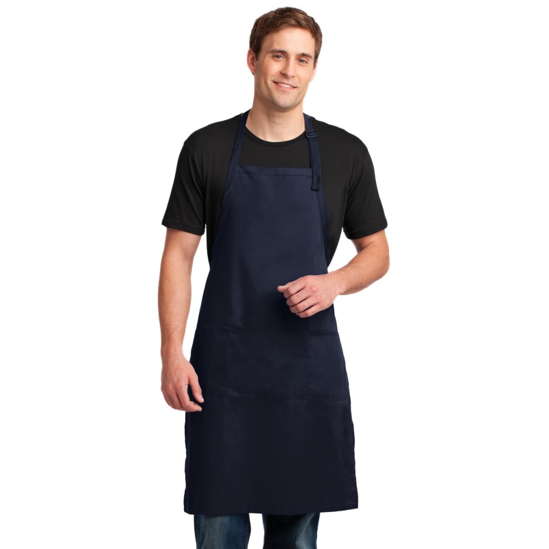 Port Authority Easy Care Extra Long Bib Apron With Stain Release. 26