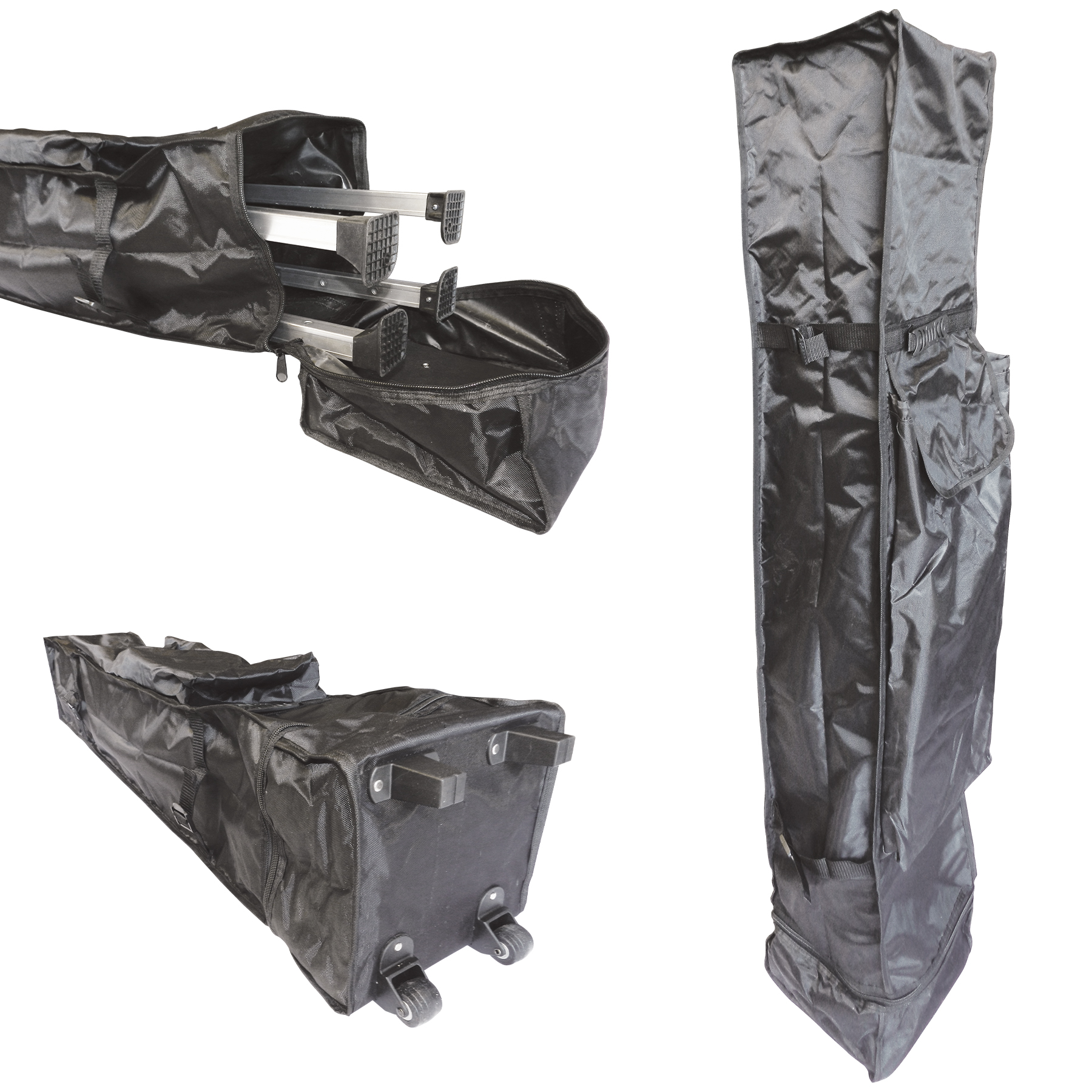 6.5' Square Canopy Tent with 1 Full Single Sided Wall 11