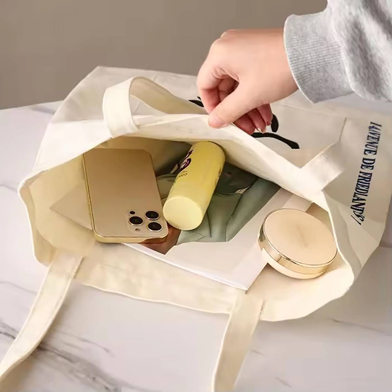 Custom Canvas Tote Bag, custom tote bag with logo imprint 2