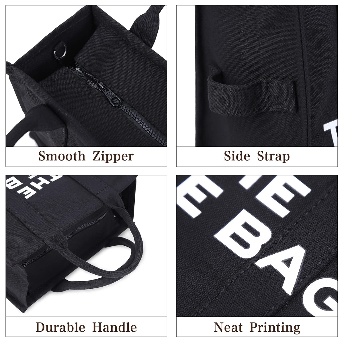 Canvas Tote Bags for Women, custom tote bag with logo imprint 3