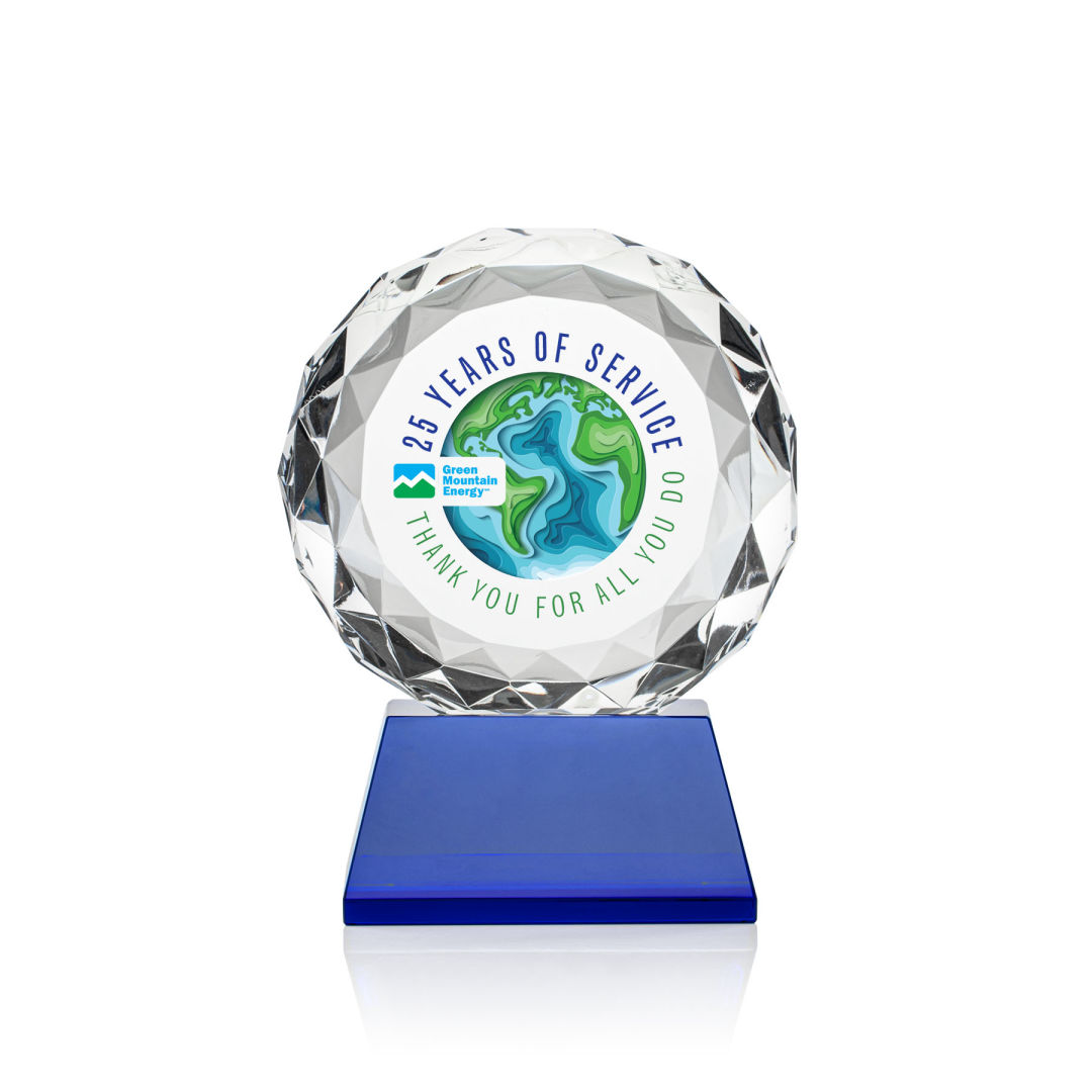 Seville VividPrint™ Award on Entwhistle Base - Blue 8