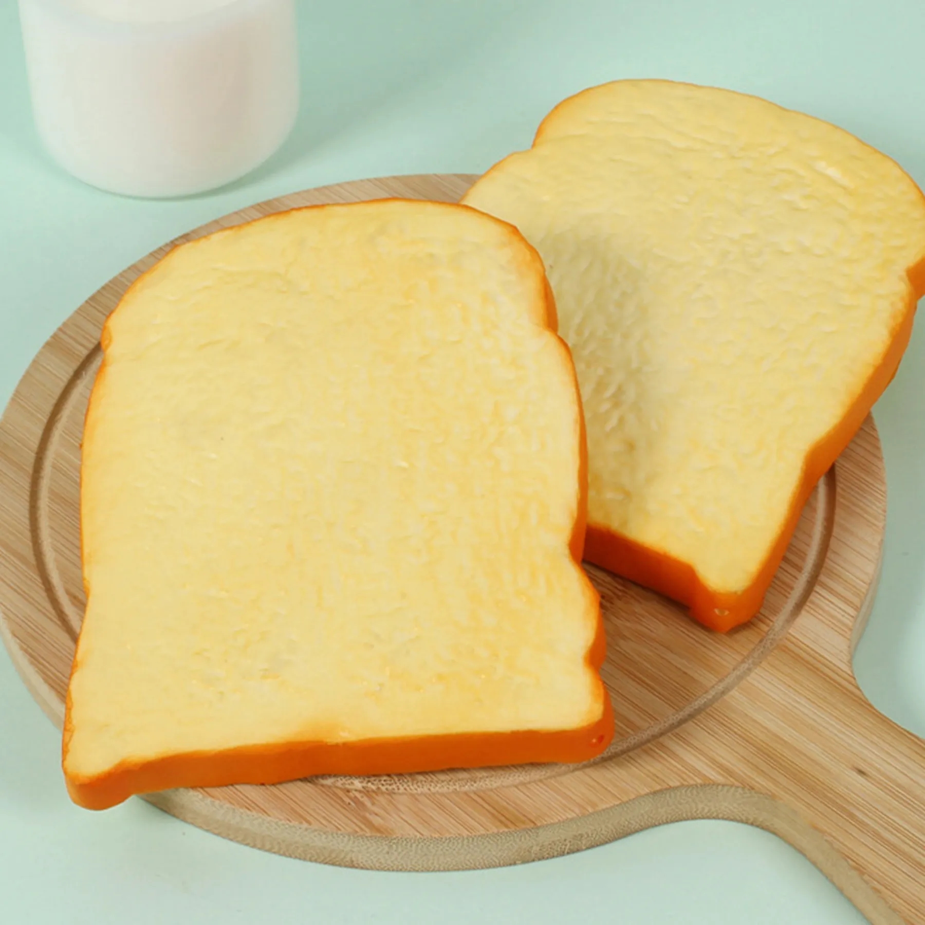 PU Simulation Dessert Toast Bread Model 4