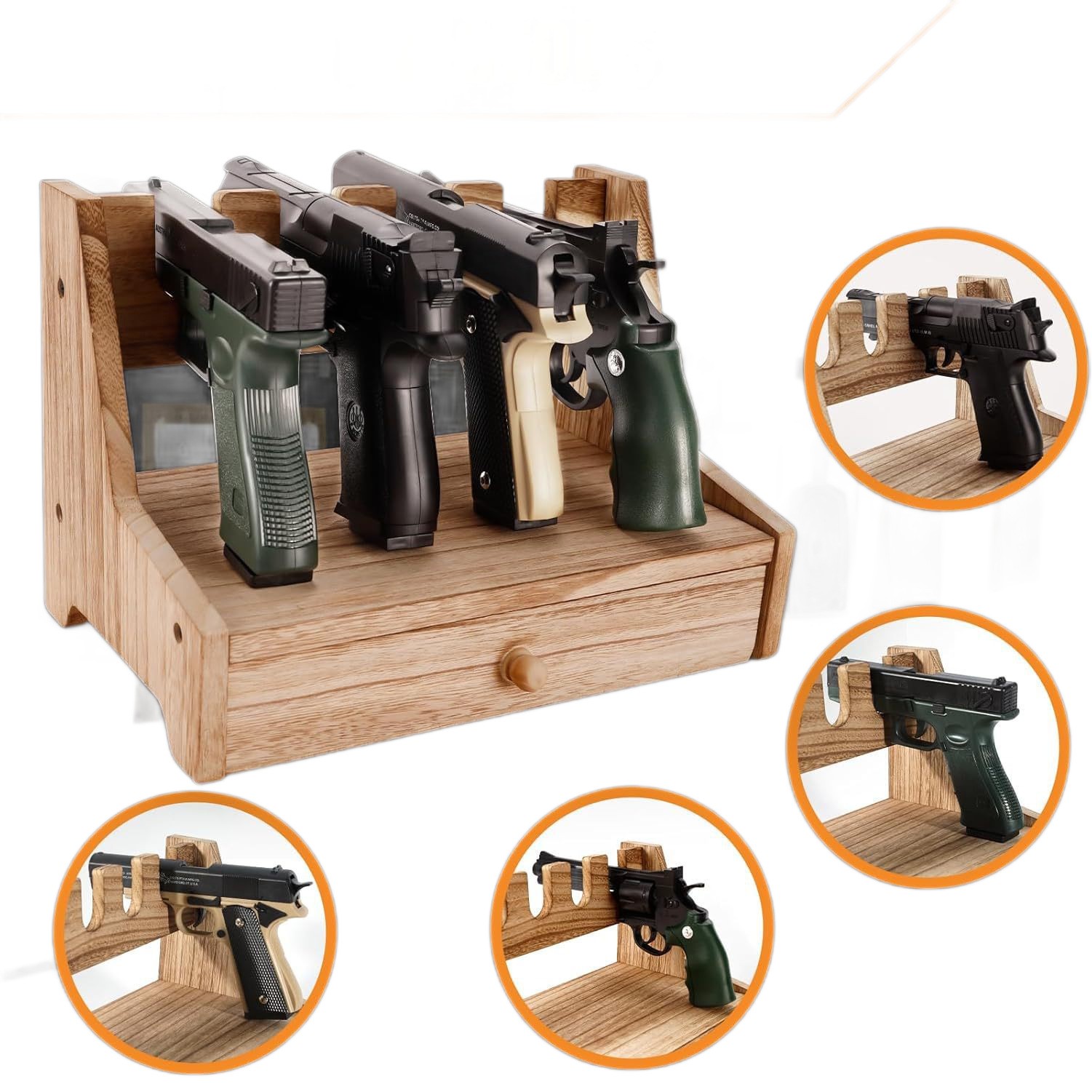Wood Rack Holder for Gun Cabinet Accessories 3