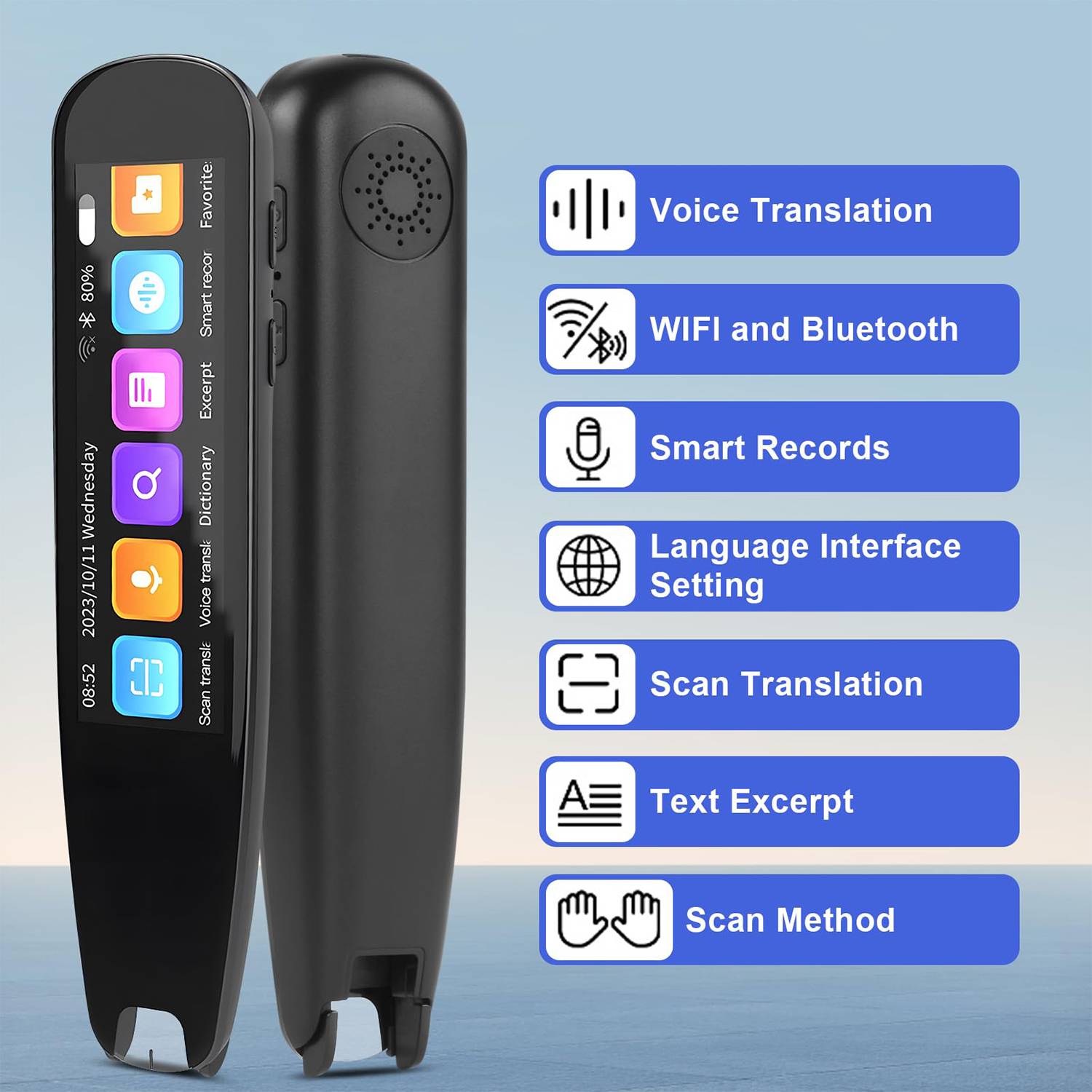 Two-Way Multilingual Scan Reader Translation Pen 3