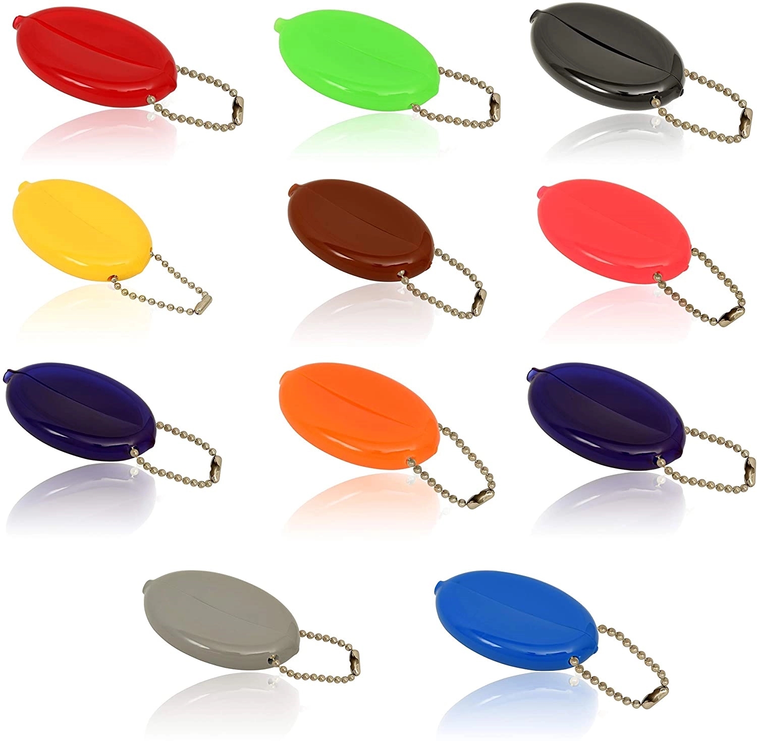 PVC Coin Purse Change Holder Chain Pouch 3