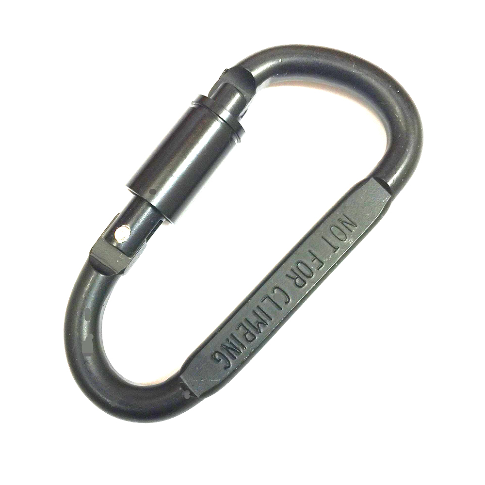 #8 D-shaped 22g high quality frosted carabiner backpack hook 11
