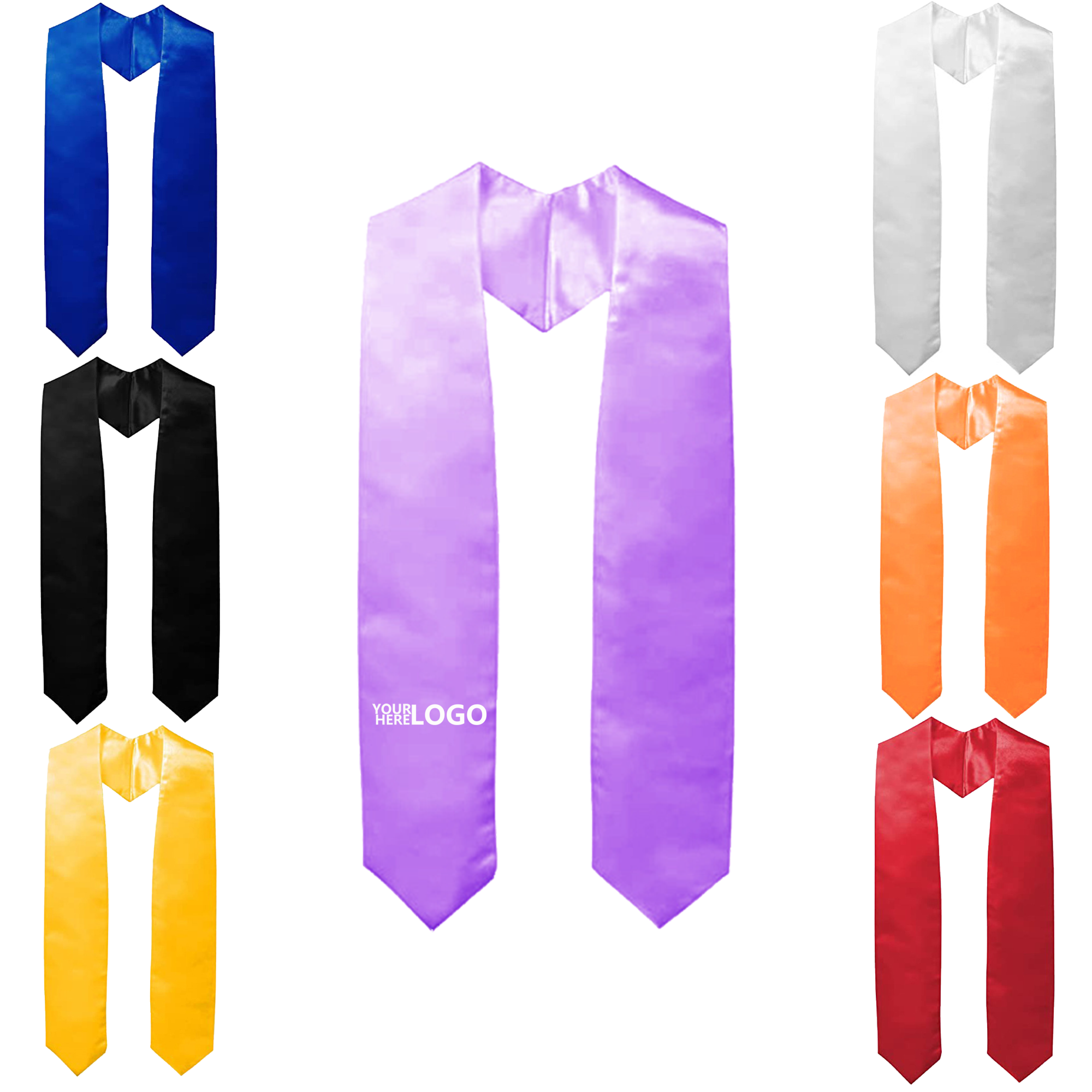 Solid Color Polyester Etiquette Sash 2