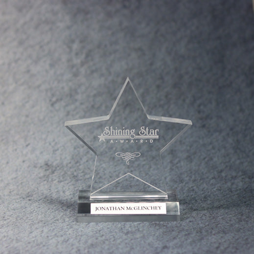 Acrylic Star On Base 3