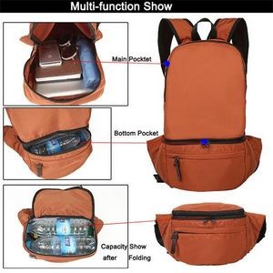 Foldable Backpack Waist Bag 1