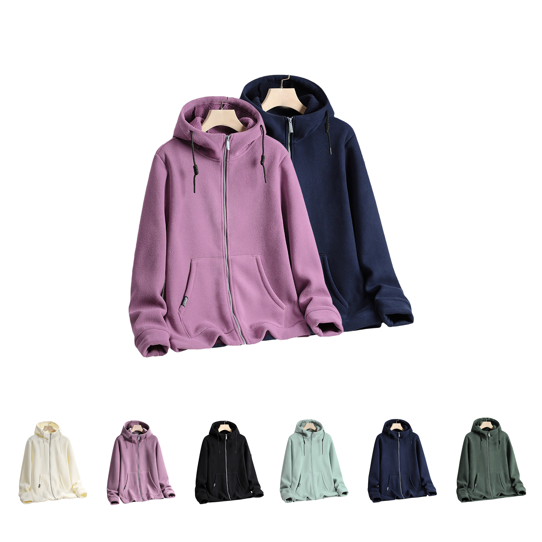 Hooded Full-Zip Fleece Jacket 3