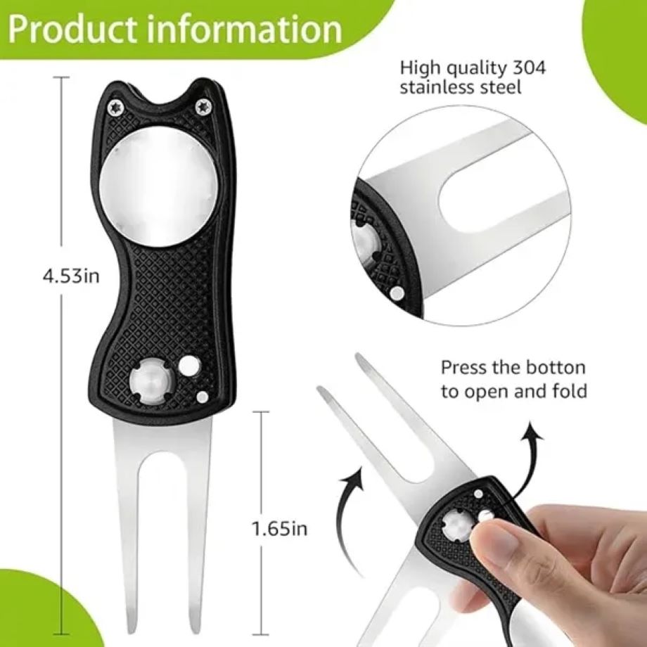 Foldable Golf Divot Tool 1