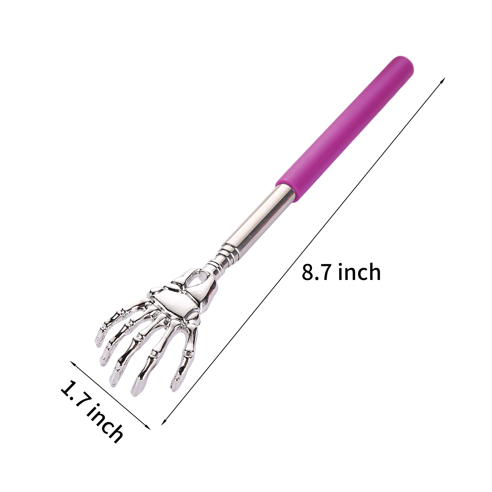 Stainless Steel Telescoping Back Scratcher 8.7" To 23.2" 4