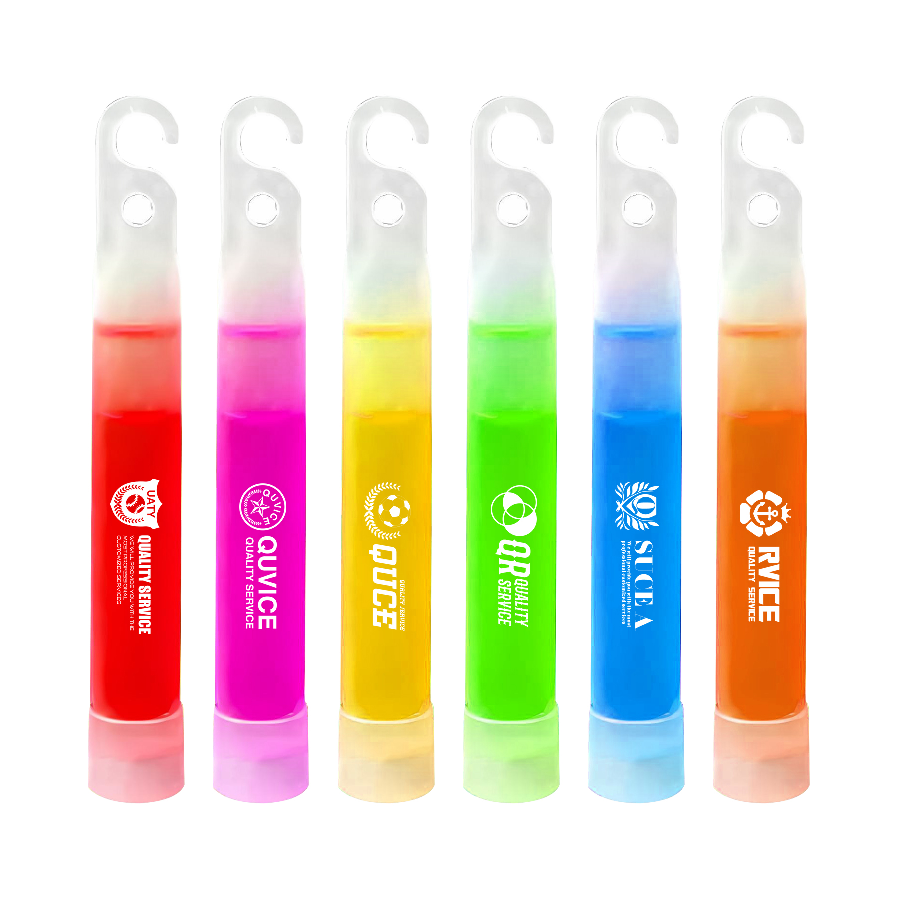 6'' Multi-Color Disposable Glow Sticks 1