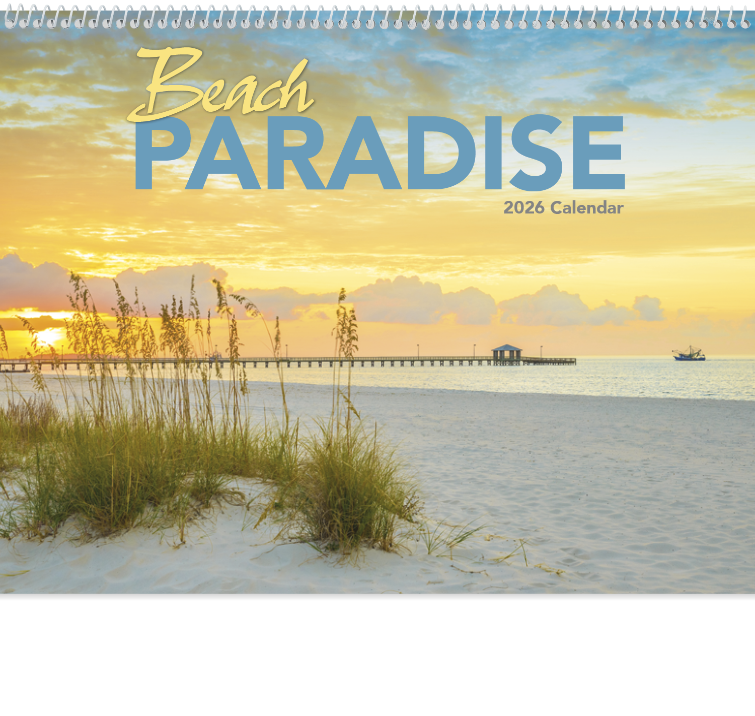 Good Value™ Beach Paradise - Spiral Calendar 6