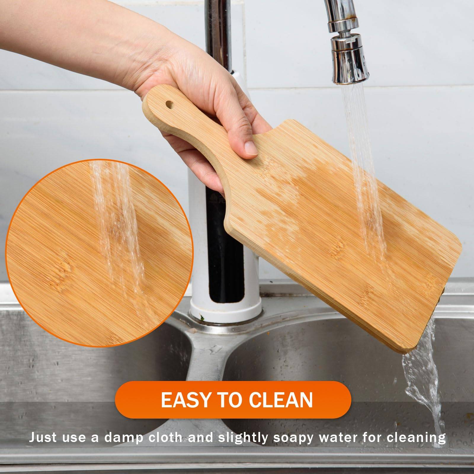 11x5 inch Wood Chopping Board w/ Handle 4