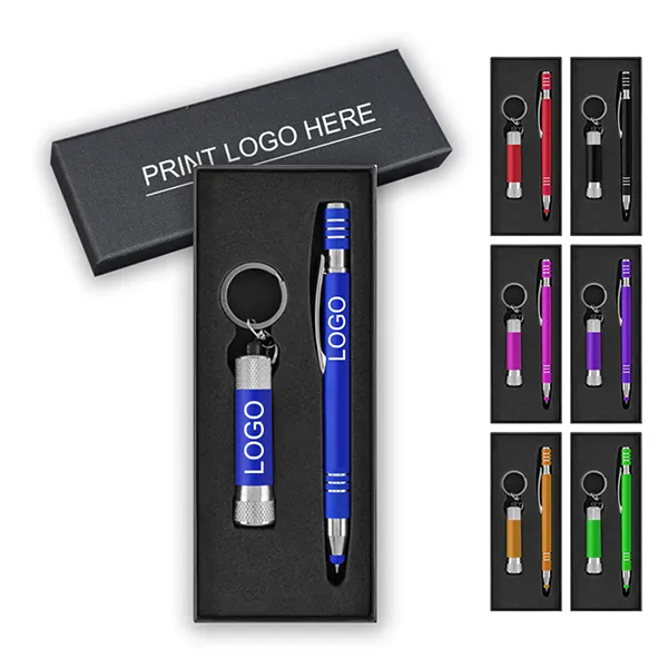 Maya Pen With Flashlight Keychain Gift Set 2