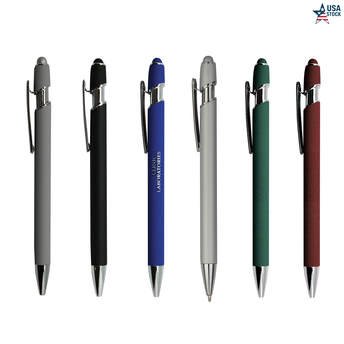 Metal Pen and Stylus with Soft Rubber 7
